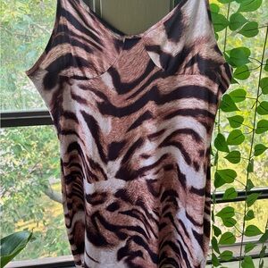 Animal Print Sleeveless Top